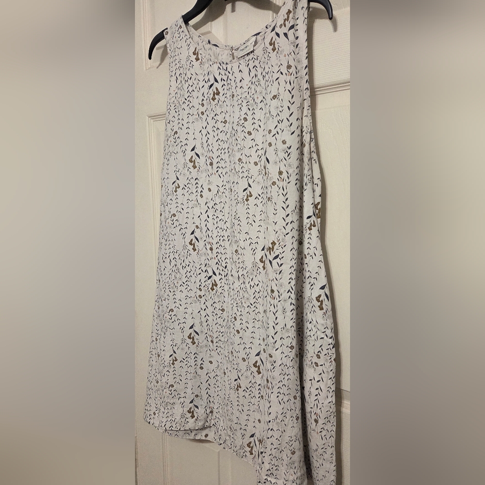 Rachel Zoe 100% Linen Floral  A Line Sleeveless Dress. Size XL - Picture 2 of 11